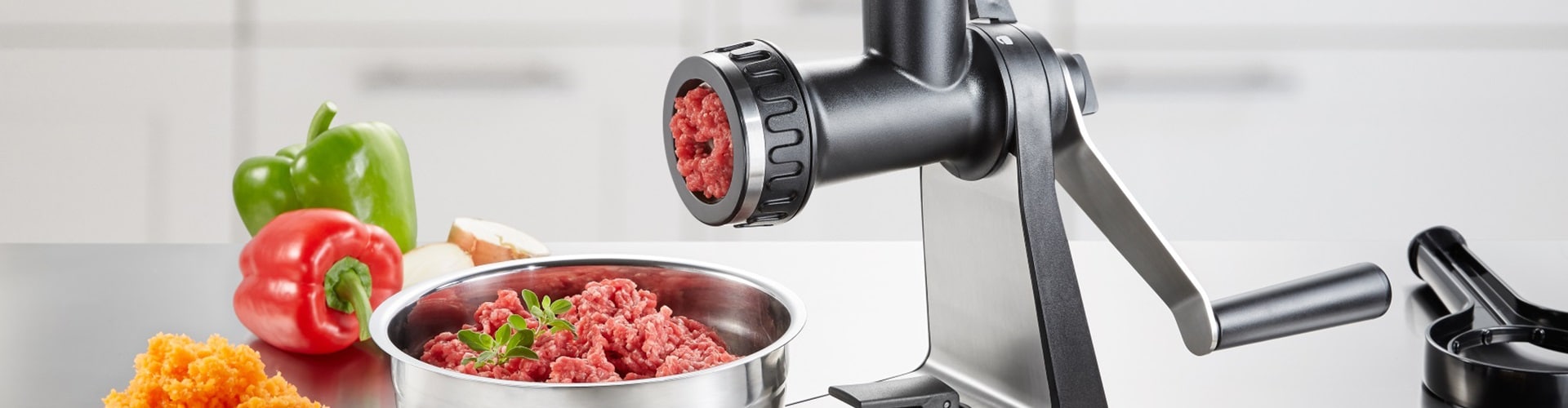 Simple Being Manual Meat Grinder Set with Stainless Steel Blades and Powerful